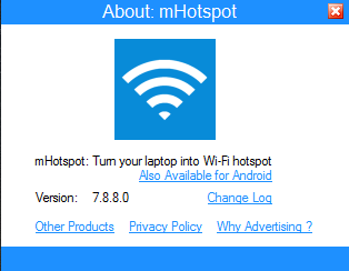 О программе mHotspot